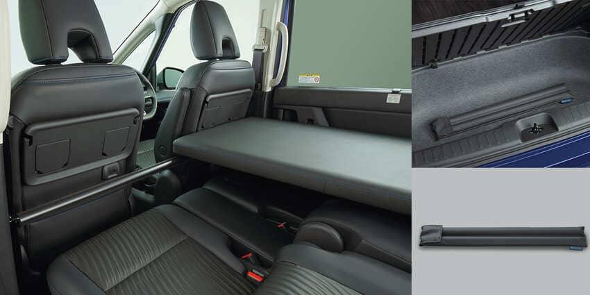 搭配伸縮式橫桿，輕鬆即可變成一張雙人床。