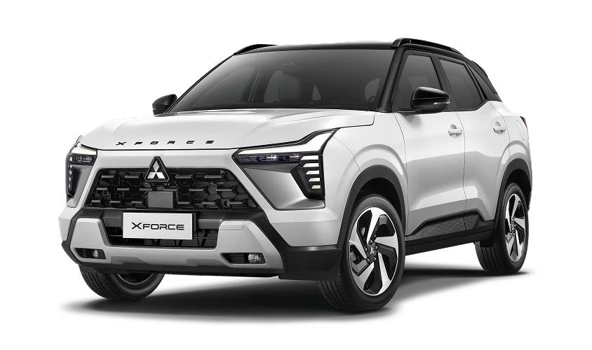 透過黑白雙色塗裝營造出更加搶眼的視覺效果。圖為 Xforce 55 週年特仕版。