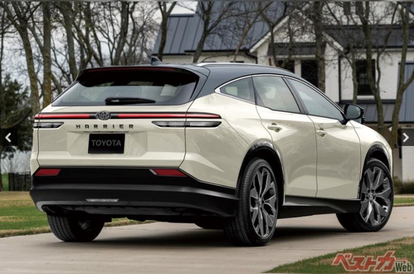 新一代 Toyota Harrier 將獲得更具跑格的外型。圖為預想圖。