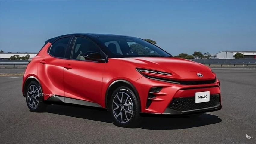 設計師釋出新一代 Toyota Yaris 預想圖，換上最新家族化設計語彙。