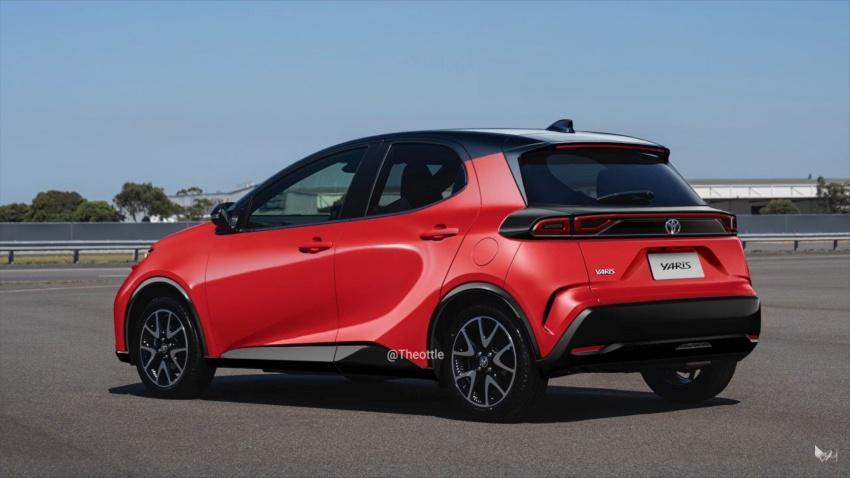 身形更具運動感，車尾的設計層次感豐富。圖為預想圖。