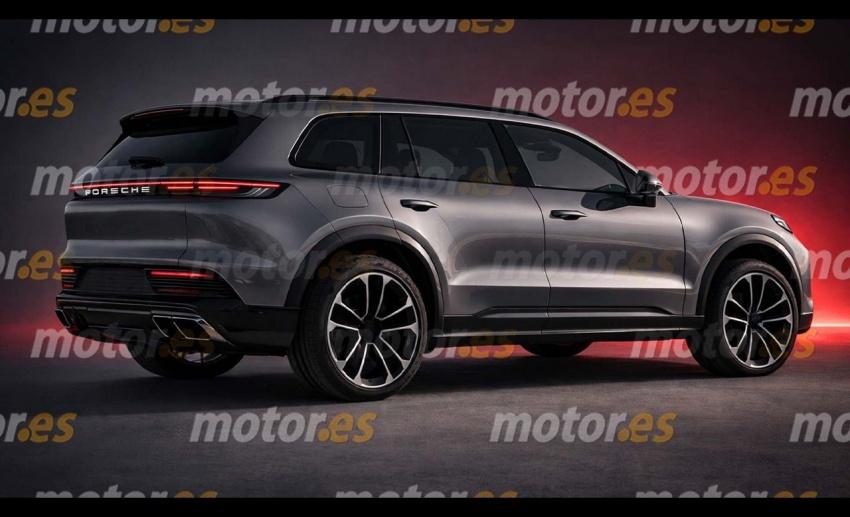 Porsche 旗艦休旅代號 K1 將採 V6 與 V8 油電動力，並具備龐大身形。圖為預想圖。