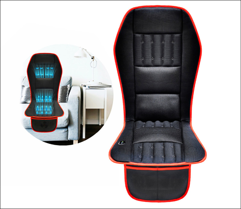 消費者可額外購買汽車通風坐墊，連接USB之後即可使用，還能擺放在辦公室座椅或家中沙發，一墊多用。Tokuyo涼峰加大版震動按摩坐墊，1,780元。