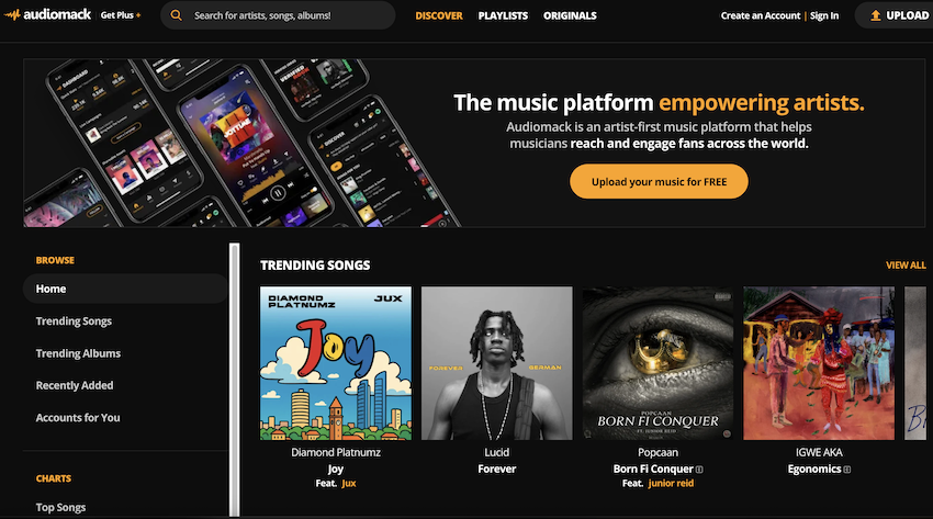 Audiomack 在 App Store 評分高達 4.8 分。(圖片來源：Audiomack)