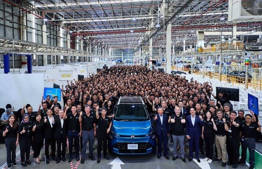 Nissan 宣布新款 Kicks e-Power 正式從泰國工廠下線。