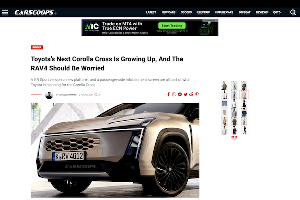 Toyota 神車再進化   Corolla Cross 大改款尺碼直逼 RAV4