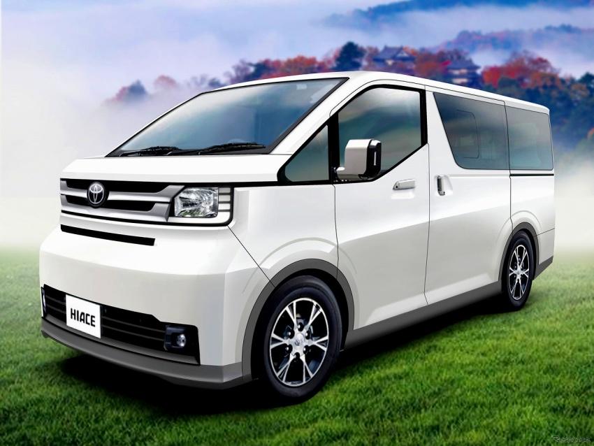 Toyota 新一代 Hiace 預計今年底登場，日媒釋出預想圖。