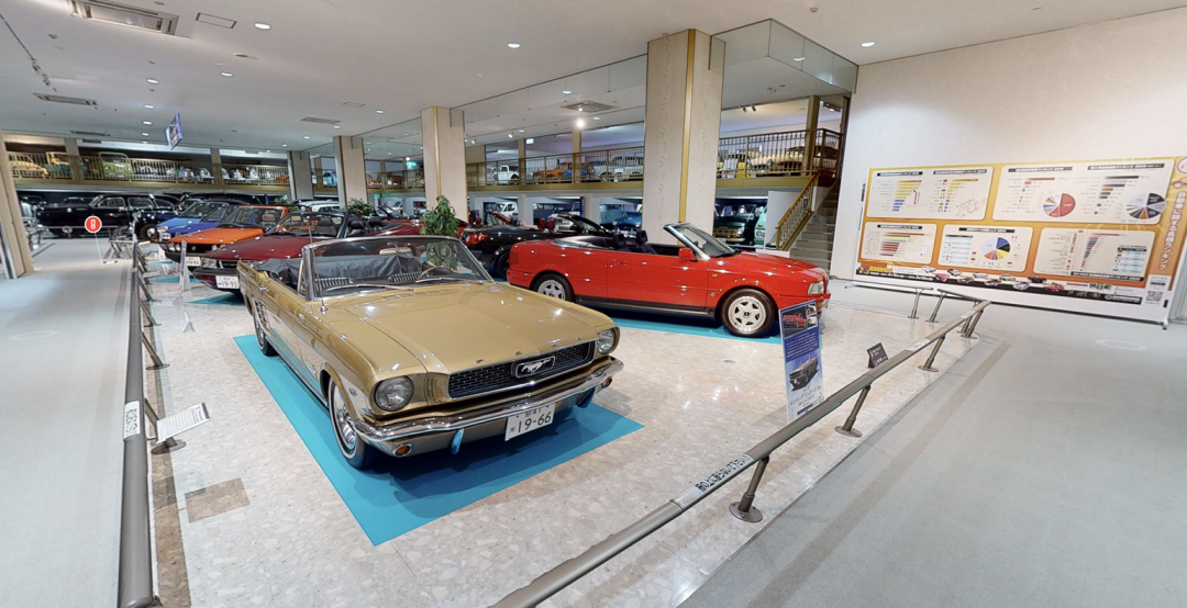 在館內也看得到美國車經典代表Mustang。