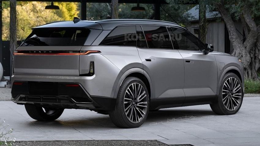 懸浮式車頂搭配細長貫穿式尾燈組。圖為預想圖。