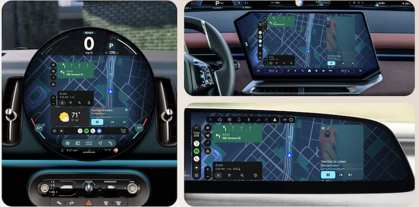 Android Auto 升級，將滿足各種不同、非標準尺寸和形狀的中控螢幕。