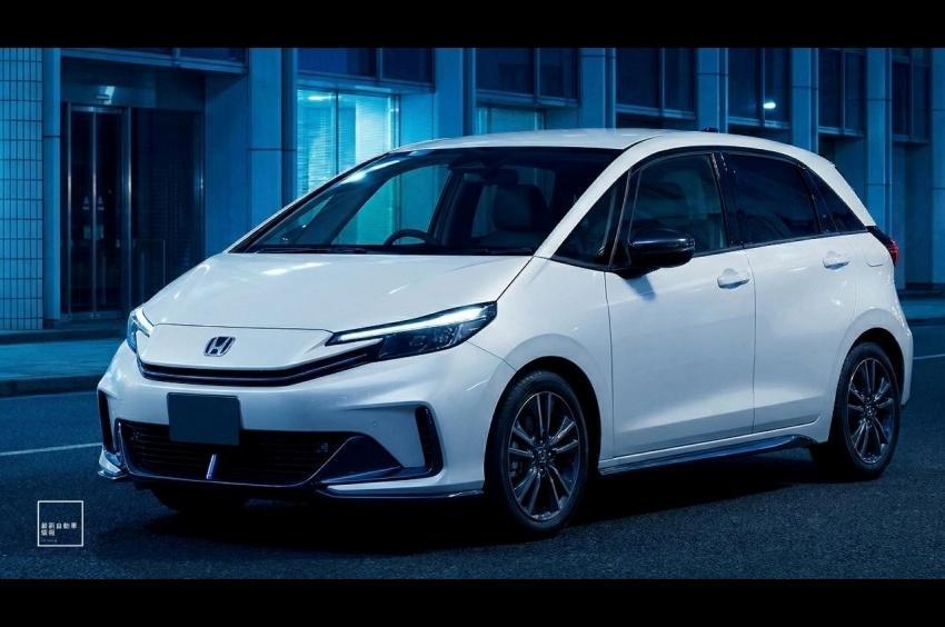 日媒稱 Honda 新一代 Fit 將於明年登場，換上更銳利的外型設計。圖為預想圖。