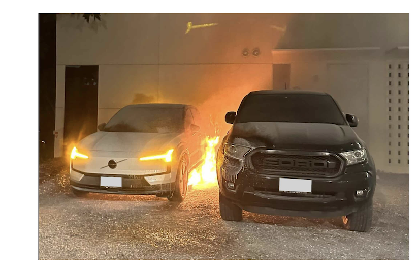 Volvo EX30 電動休旅再次火燒車  泰國停掛牌！車主群發起訴訟要求退費