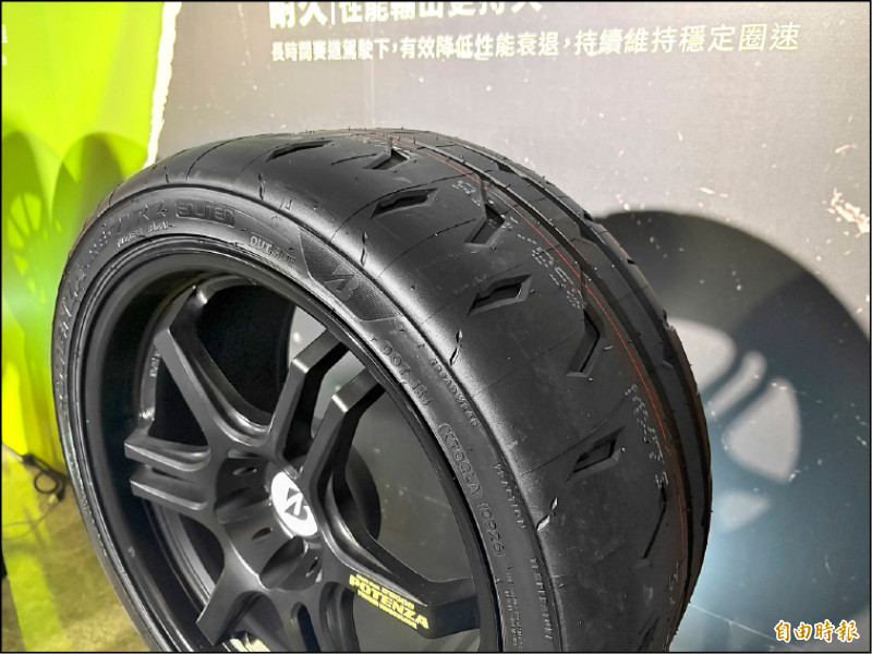 POTENZA RE-71RZ屬於賽道專屬胎，在日本賽道實測表現比前一代更出色。（記者陳英傑攝）