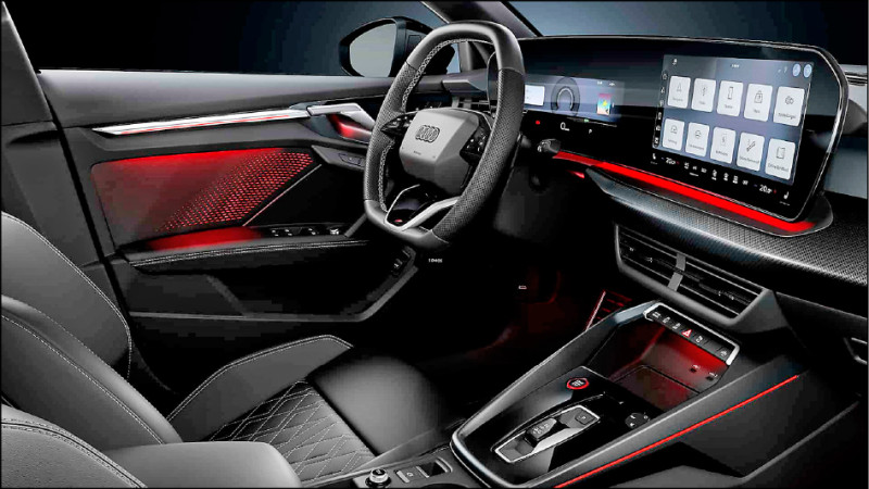 升級後的A3導入Audi virtual cockpit座艙，更具科技感。