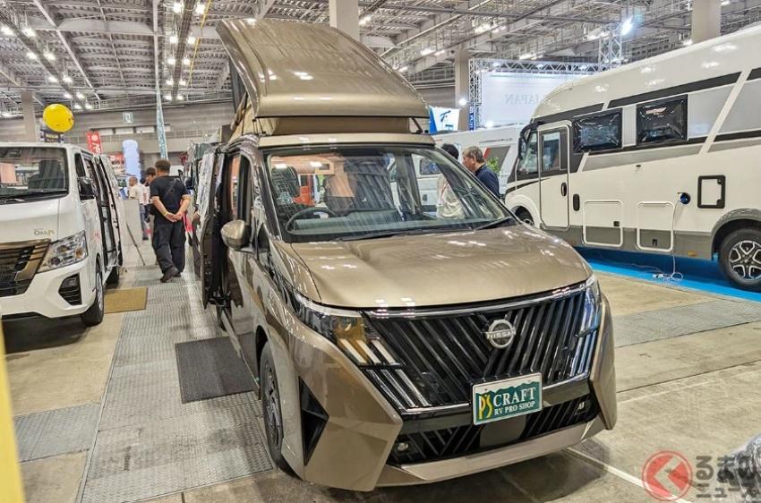 Nissan Serena 小改款後的改裝露營車亮相。