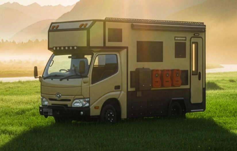 Toyota 平價貨卡化身越野露營車！座艙變成舒適套房 實用家電一應俱全