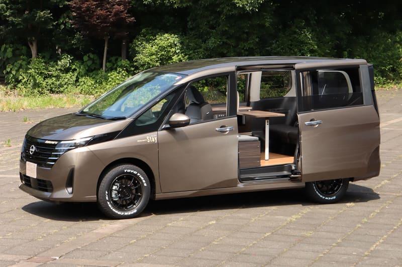Metio 推出以 Nissan Serena 改裝而成的 Rakuneru Stay Suite 露營車。