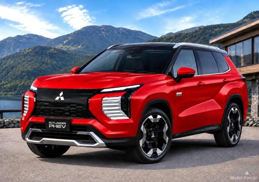 新一代 Mitsubishi Outlander 預計 2028 年問世。圖為預想圖。