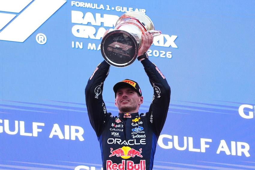 四屆 F1 世界冠軍 Max Verstappen，在馬來西亞雪邦國際賽道舉行的巴林大獎賽，拿下 2026 年 F1 賽季首勝。
