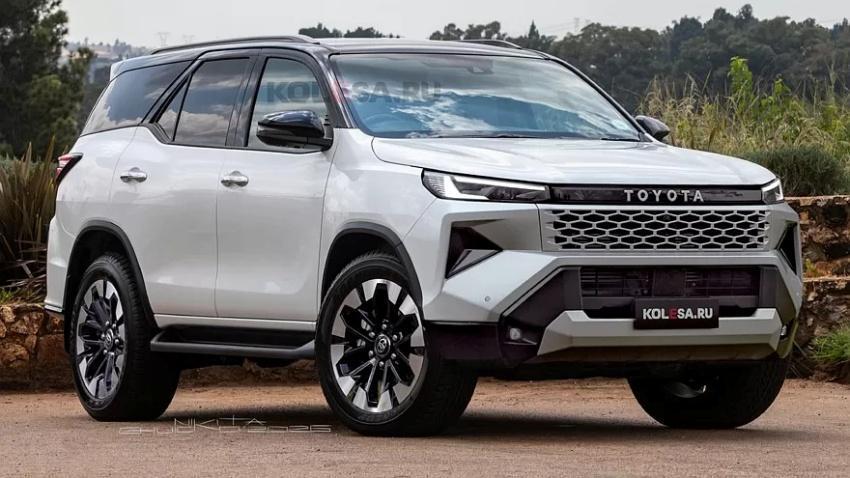 Toyota 七人座越野休旅 Fortuner 將推大改款，造型結合 Hilux 與 RAV4。圖為預想圖。