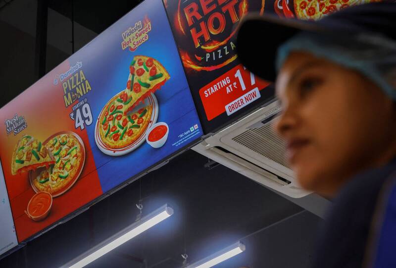 全球最便宜達美樂Pizza在印度 不到20元就能買到一片