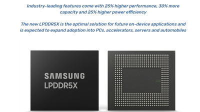 AI賽道下1個明星開戰！三星開發出「業界最快」內存晶片 速度突破10 Gbps