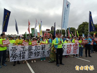 五一大遊行 近4000勞工吶喊要國會修法挺勞權