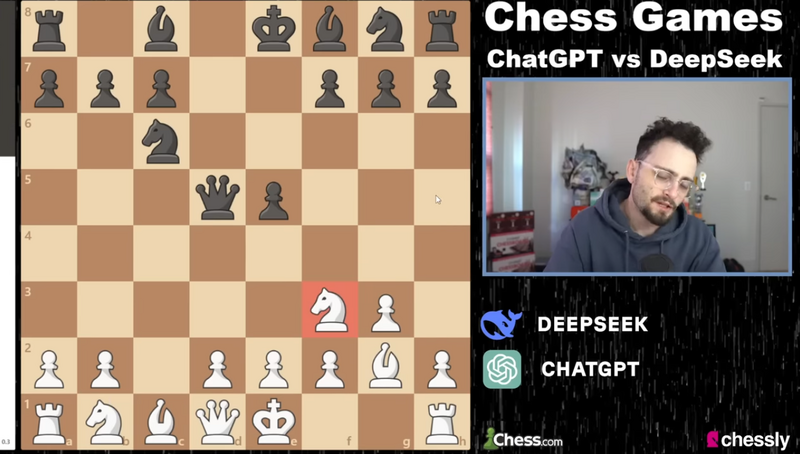 西洋棋對決！ DeepSeek出奧步 「阿Q」勝利法贏ChatGPT遭吐槽
