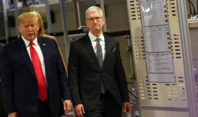 川普關稅大刀壓庫克脖子 蘋果1天市值少2.9兆元