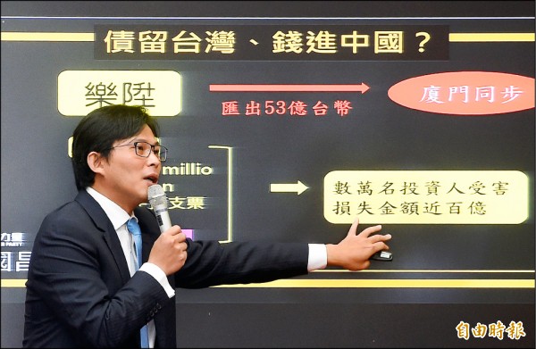 時力︰樂陞53億匯中 債留台灣
