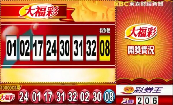 大福彩、今彩539 開獎囉!