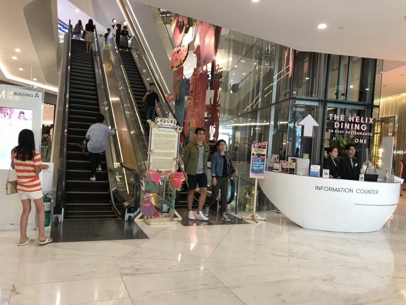 泰國精品百貨集團Emporiumh旳商場一隅。（記者羅倩宜攝）