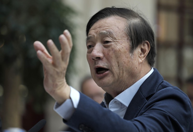 華為創辦人任正非今嗆,不需要美國政府給的90天寬限。任正非資料照。(美聯社)