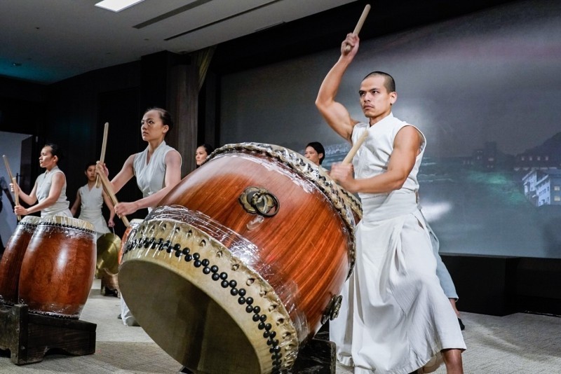 優人神鼓今年中求夜將於十三層遺址前進行戶外現場演出。（台電提供）