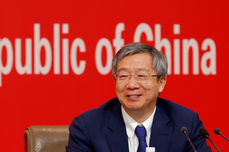 人民銀行行長易綱今會見眾多華爾街高層。(路透)