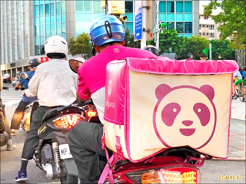 美食外送平台foodpanda。（記者陳炳宏攝）