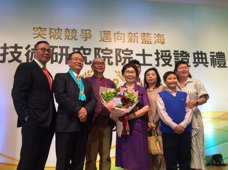 蔡英文笑稱:金孫跟林健男長得很像(記者洪友芳攝)