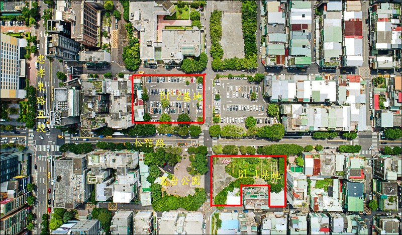 住都中心指出，兩案不能容移，但應該可以拿到都更容獎最高上限5成的獎勵。（住都中心提供）