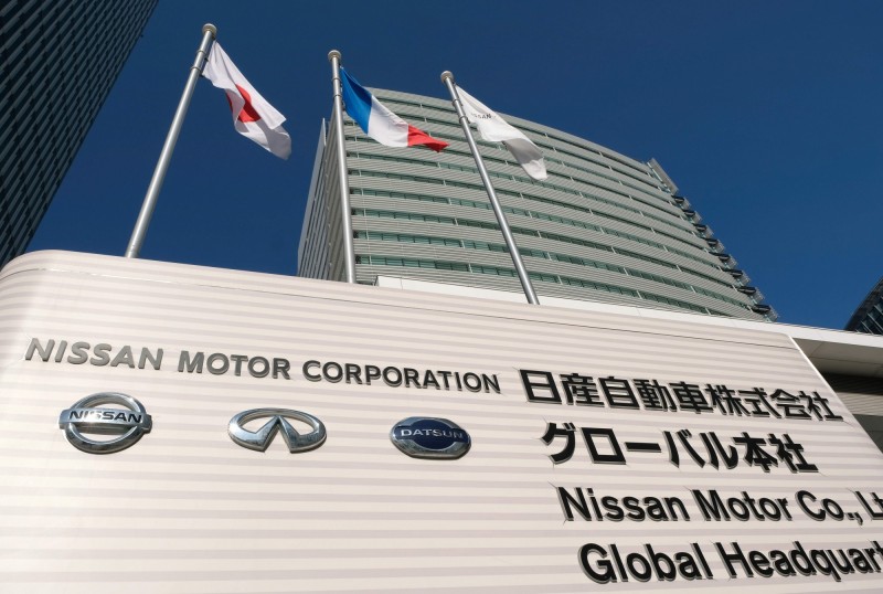 日產自從高恩被捕後,成了去年最慘的汽車股。(法新社)
