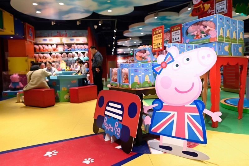 佩佩豬（Peppa Pig）。（資料照，法新社）