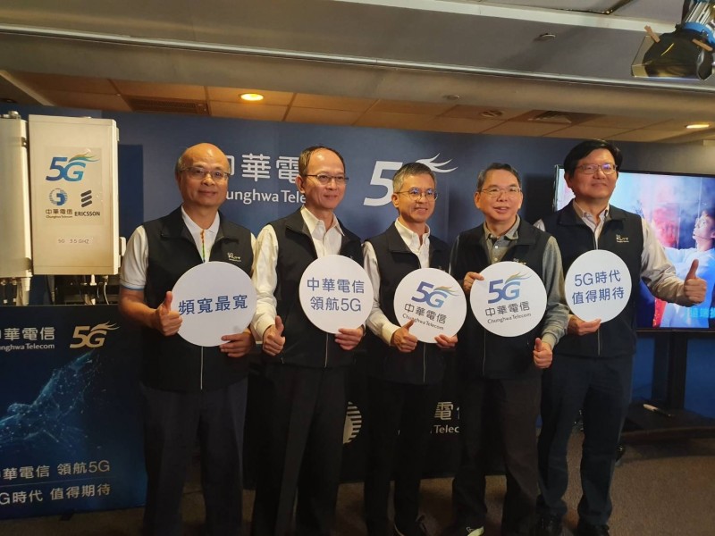 圖中為中華電信總經理郭水義。（記者王憶紅攝）