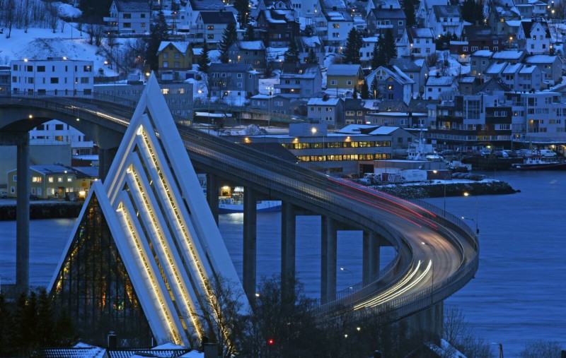 圖為挪威Tromso市。（歐新）