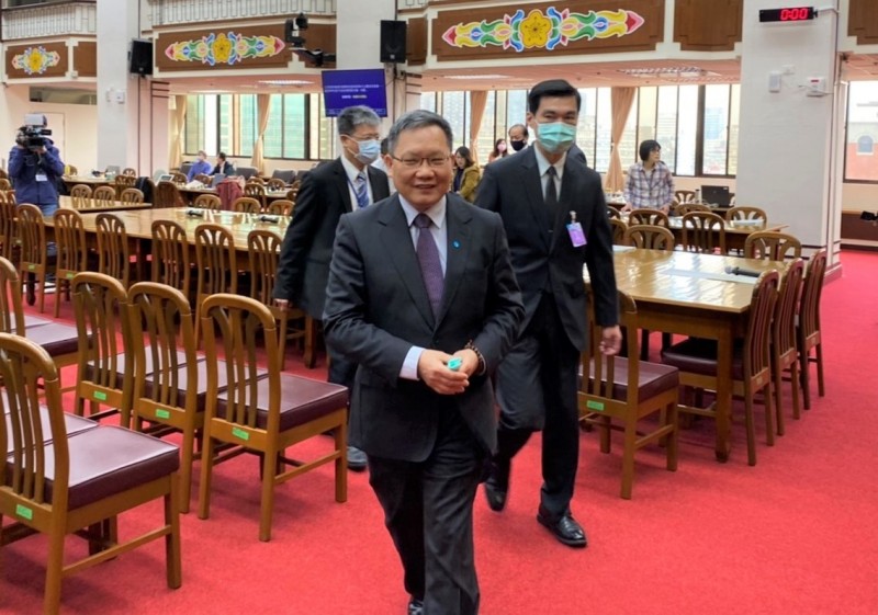 財政部長蘇建榮。(記者巫其倫攝)