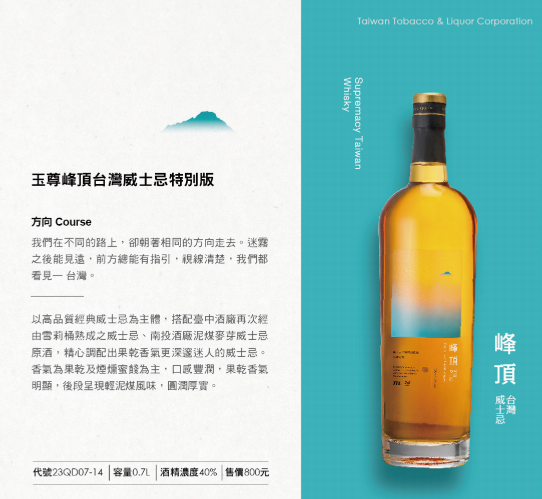 總統就職紀念酒曝光！台酒推5款「台灣價值」特色酒款