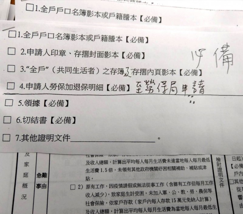 仁德區公所籲請申請民眾，要先備妥相關資料。（記者吳俊鋒翻攝）