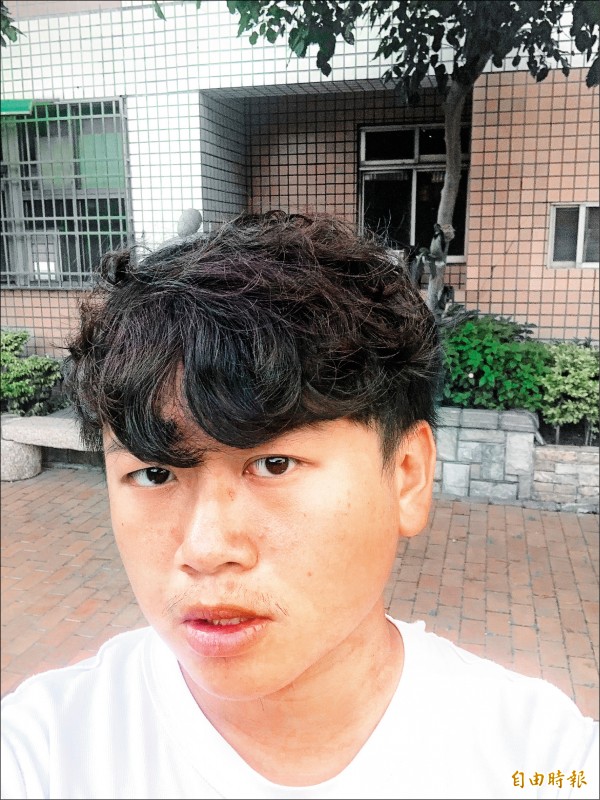 林健安，23歲，金融業（記者張聰秋攝）