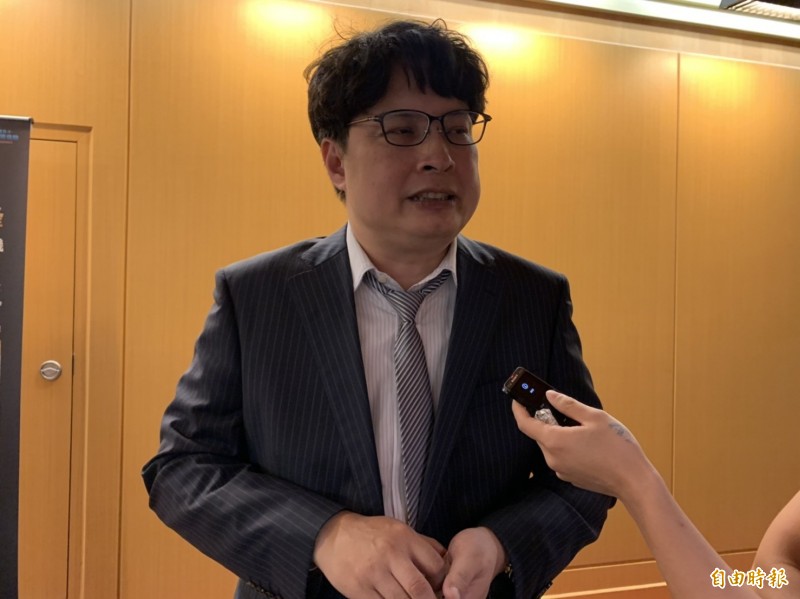 台灣遊戲振興會長、宇峻奧汀董事長劉信。（記者林菁樺攝）