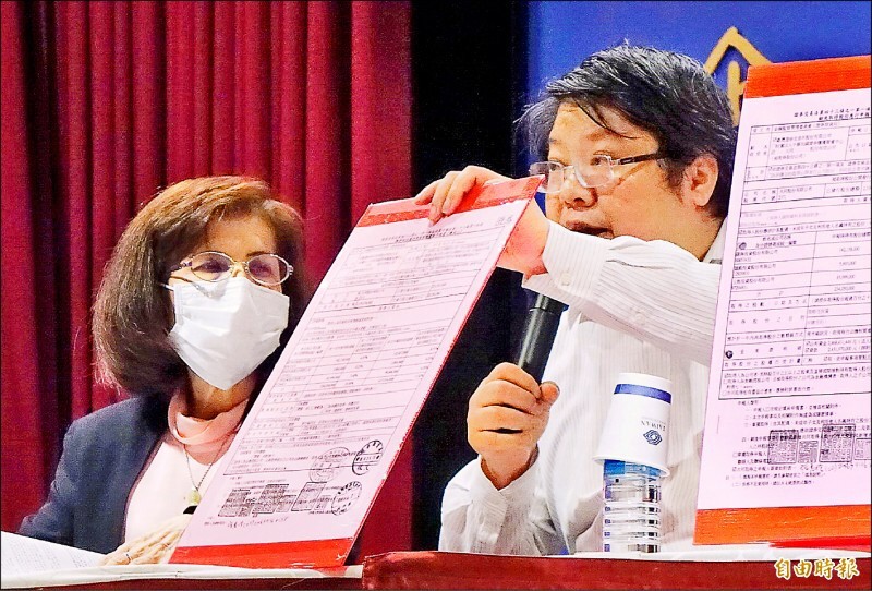 大同公司董事長林郭文艷日前於證交所召開記者會，說明股東會事宜。（資料照）