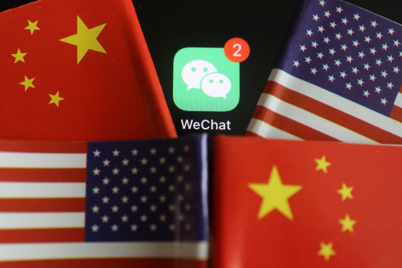 美國認定微信是重大威脅,也讓美企面臨收入損失的風險。(路透)