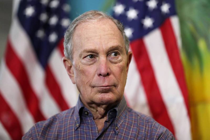 前紐約市長、美國媒體《彭博》創辦人彭博（Michael Bloomberg）。（示意圖，法新社）